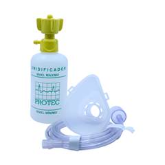 UMIDIFICADOR FRASCO 250ML PARA AR COMPRIMIDO (COM EXTENSÃO E MÁSCARA INFANTIL)